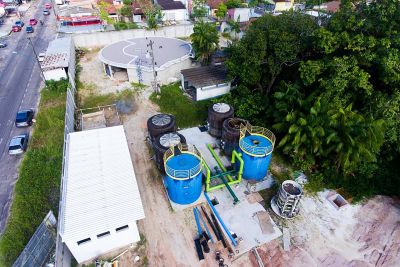 notícia: Obras de ampliação do sistema de água avançam em Castanhal 
