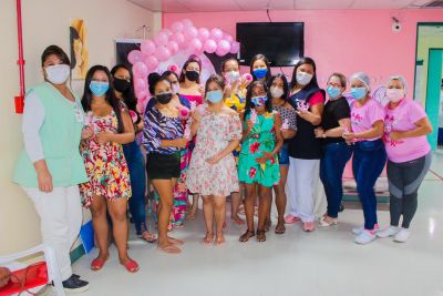 notícia: Regional do Marajó encerra Outubro Rosa com palestra para usuárias gestantes e puérperas