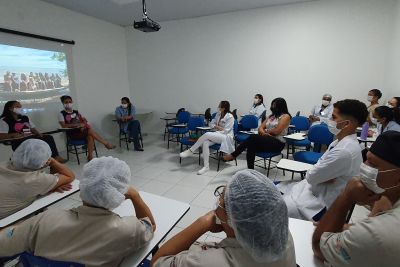 notícia: Hospital Jean Bitar finaliza atividades alusivas ao Outubro Rosa com palestras para usuárias da Unidade