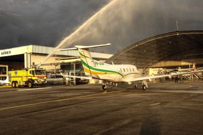 notícia: Segurança Pública do Pará amplia frota com a chegada de mais uma aeronave