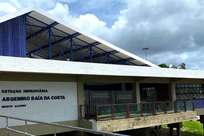 notícia: Obras de reconstrução do Terminal Hidroviário de Monte Alegre estão em reta final