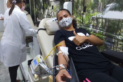 notícia: Hemopa coleta 50 bolsas de sangue em ação no Shopping Metrópole