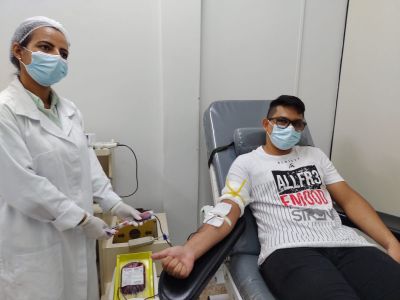 notícia: Hemopa Redenção recebe gincana escolar de incentivo a doação de sangue