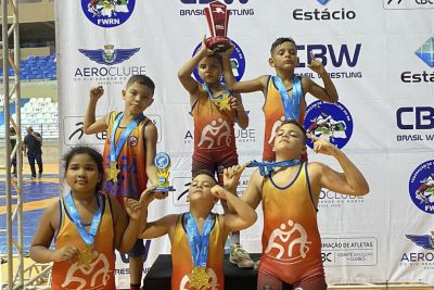 notícia: Pará conquista 10 Medalhas de Ouro em luta olímpica infantil, em Natal, no Rio Grande Norte