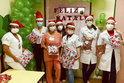 notícia: Natal é celebrado no Hospital da Transamazônica com pacientes, acompanhantes e funcionários