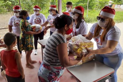 notícia: Gestão do regional dos caetés beneficiou 50 famílias carentes com cestas básicas