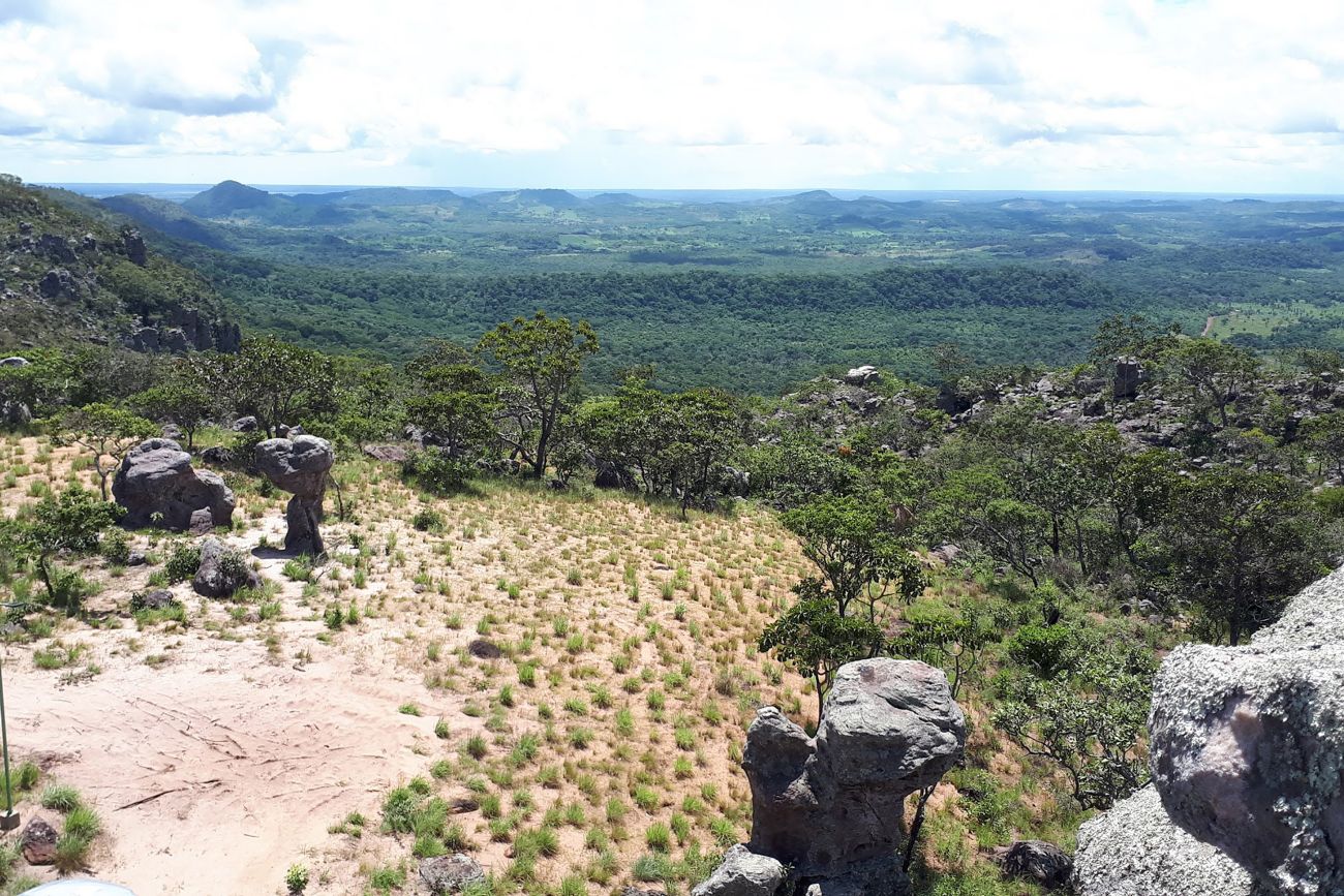 A extensão verde da unidade de conservação. O Parque Estadual de Monte Alegre abriga 15 sítios arqueológicos, rios, florestas, montanhas e cavernas. Foto: Ideflor-bio