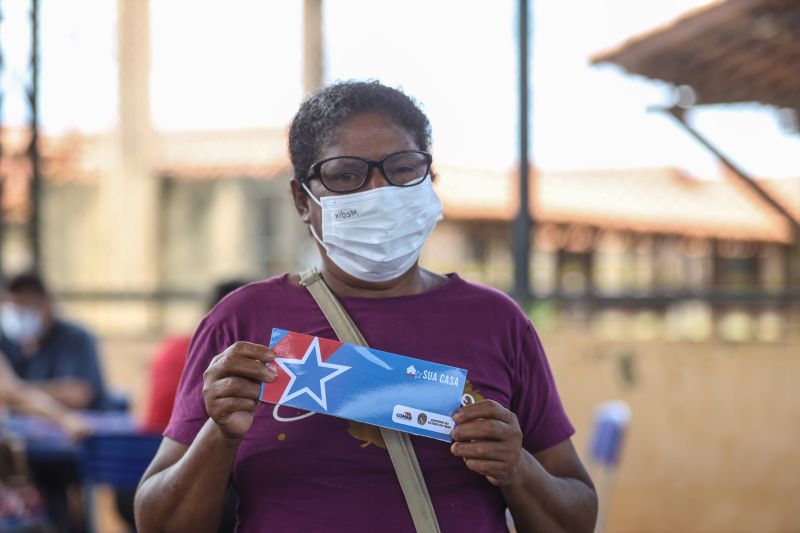 Maria Santana dos Santos - Beneficiada Sua Casa <div class='credito_fotos'>Foto: Rodrigo Pinheiro / Ag.Pará   |   <a href='/midias/2022/originais/12814_7ba91c7d-092c-8391-d6aa-a3704b7c30c7.jpg' download><i class='fa-solid fa-download'></i> Download</a></div>