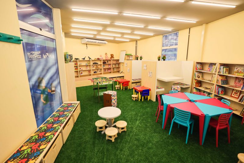 Sala de leitura para crianças