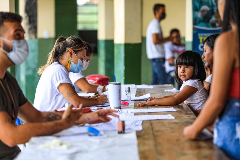 Aldeia Indígena Gaviões Kiykatejê  - Saúde por todo o Pará - Fotos Pedro Guerreiro / AGPARÁ <div class='credito_fotos'>Foto: Pedro Guerreiro / Ag. Pará   |   <a href='/midias/2022/originais/13041_1ca2ad2d-8d25-ba5b-916b-3eb2dead44e1.jpg' download><i class='fa-solid fa-download'></i> Download</a></div>