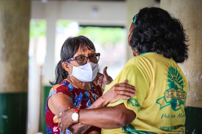 Aldeia Indígena Gaviões Kiykatejê  - Saúde por todo o Pará - Fotos Pedro Guerreiro / AGPARÁ <div class='credito_fotos'>Foto: Pedro Guerreiro / Ag. Pará   |   <a href='/midias/2022/originais/13041_8a04f5f3-6ef4-c726-a962-352c9a0410af.jpg' download><i class='fa-solid fa-download'></i> Download</a></div>