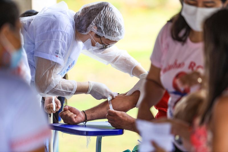 Aldeia Indígena Gaviões Kiykatejê  - Saúde por todo o Pará - Fotos Pedro Guerreiro / AGPARÁ <div class='credito_fotos'>Foto: Pedro Guerreiro / Ag. Pará   |   <a href='/midias/2022/originais/13041_efbe9b77-9262-2cad-de1d-66b0b27c87ab.jpg' download><i class='fa-solid fa-download'></i> Download</a></div>