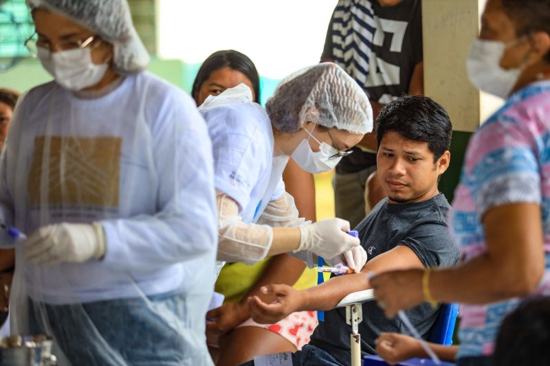 Aldeia Indígena Gaviões Kiykatejê  - Saúde por todo o Pará - Fotos Pedro Guerreiro / AGPARÁ <div class='credito_fotos'>Foto: Pedro Guerreiro / Ag. Pará   |   <a href='/midias/2022/originais/13041_fdbd5e1c-8aa5-1e3f-9a0f-6bc3d76bfb1b.jpg' download><i class='fa-solid fa-download'></i> Download</a></div>