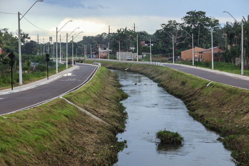 Governador entrega Canal do Maguariaçu cidade de Ananindeua 