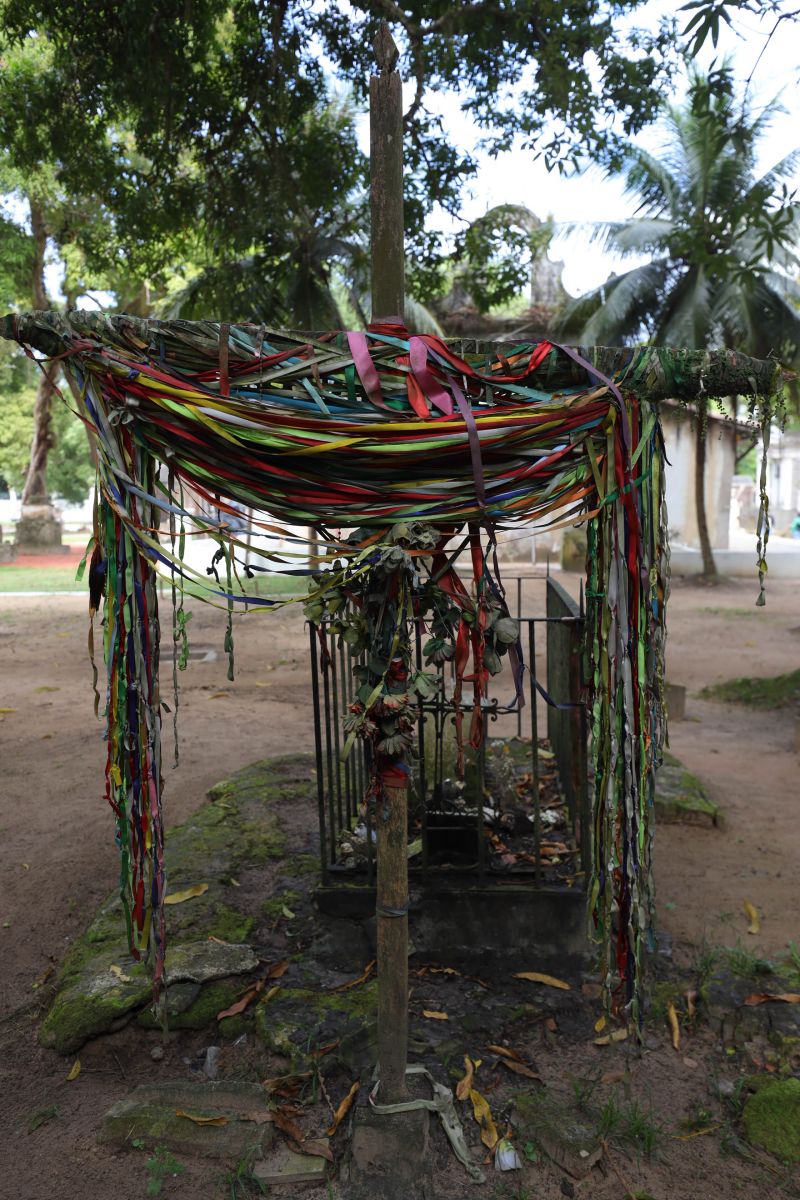 Obra de recuperação do Cemitério da Soledade, necrópole pública fundada em 1850, devido epidemia de febre amarela do século XIX, situado no bairro de Batista Campos na cidade paraense de Belém (estado brasileiro do Pará). <div class='credito_fotos'>Foto: David Alves / Ag.Pará   |   <a href='/midias/2022/originais/14905_25fbf816-6bd3-3224-10ca-6596918ed1a4.jpg' download><i class='fa-solid fa-download'></i> Download</a></div>