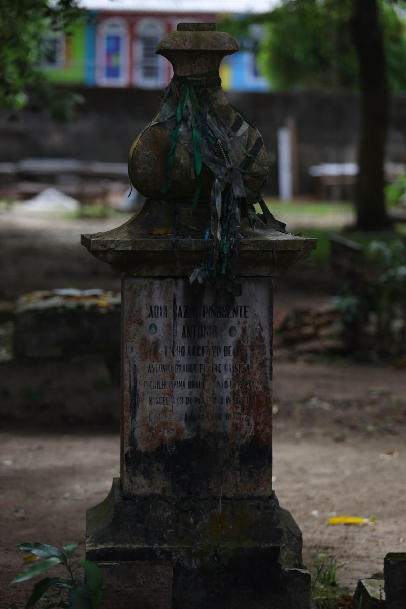 Obra de recuperação do Cemitério da Soledade, necrópole pública fundada em 1850, devido epidemia de febre amarela do século XIX, situado no bairro de Batista Campos na cidade paraense de Belém (estado brasileiro do Pará). <div class='credito_fotos'>Foto: David Alves / Ag.Pará   |   <a href='/midias/2022/originais/14905_ab5f8006-a290-1eba-0202-7bb095fa603c.jpg' download><i class='fa-solid fa-download'></i> Download</a></div>