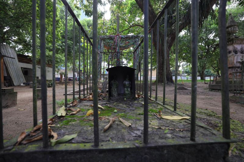 Obra de recuperação do Cemitério da Soledade, necrópole pública fundada em 1850, devido epidemia de febre amarela do século XIX, situado no bairro de Batista Campos na cidade paraense de Belém (estado brasileiro do Pará). <div class='credito_fotos'>Foto: David Alves / Ag.Pará   |   <a href='/midias/2022/originais/14905_c70e7267-0939-0d15-6c4b-2e61159cee21.jpg' download><i class='fa-solid fa-download'></i> Download</a></div>