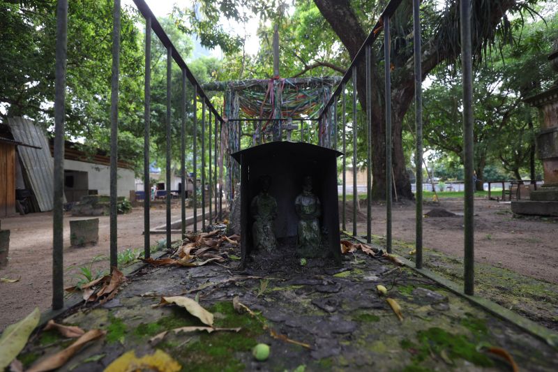 Obra de recuperação do Cemitério da Soledade, necrópole pública fundada em 1850, devido epidemia de febre amarela do século XIX, situado no bairro de Batista Campos na cidade paraense de Belém (estado brasileiro do Pará). <div class='credito_fotos'>Foto: David Alves / Ag.Pará   |   <a href='/midias/2022/originais/14905_e0d327bd-f50c-ebd5-d366-dba5642c7f20.jpg' download><i class='fa-solid fa-download'></i> Download</a></div>