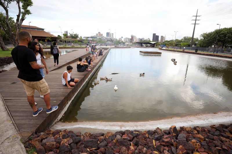 Porto do futuro, o parque localizado em frente ao terminal hidroviário de Belém, integra a área portuária da capital paraense. <div class='credito_fotos'>Foto: Bruno Cecim / Ag.Pará   |   <a href='/midias/2022/originais/14911_686d15f6-9554-798d-446b-389cecafff2d.jpg' download><i class='fa-solid fa-download'></i> Download</a></div>