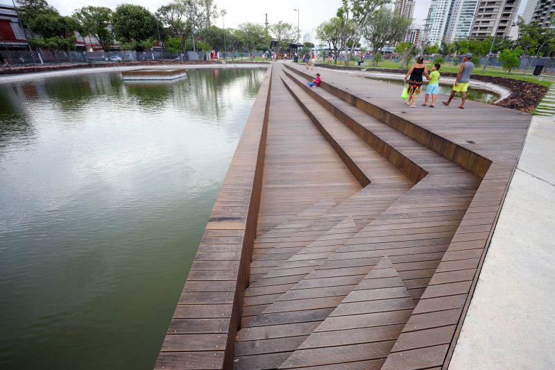 Porto do futuro, o parque localizado em frente ao terminal hidroviário de Belém, integra a área portuária da capital paraense. <div class='credito_fotos'>Foto: Bruno Cecim / Ag.Pará   |   <a href='/midias/2022/originais/14911_b155fa05-c487-9c0d-4ba3-b1db49692e29.jpg' download><i class='fa-solid fa-download'></i> Download</a></div>