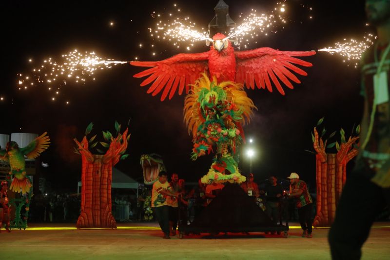O Festival das Tribos Indígenas de Juruti ou Festribal (termo relativo a tribos) é uma festa cultural realizada sempre no último fim de semana do mês de julho ou início de agosto na cidade de Juruti, oeste do Pará. Resgata em forma de espetáculo a cultura indígena nativa da cidade. Uma das maiores manifestações culturais da Amazônia. O palco das apresentações é o Tribódromo, arena onde as tribos se apresentam. No tribódromo as tribos Muirapinima (vermelho e azul) e Munduruku (vermelho e amarelo) se enfrentam pela conquista de mais um título. <div class='credito_fotos'>Foto: Alex Ribeiro / Ag. Pará   |   <a href='/midias/2022/originais/14947_16e99440-bb9e-0128-c812-434abc5feaef.jpg' download><i class='fa-solid fa-download'></i> Download</a></div>