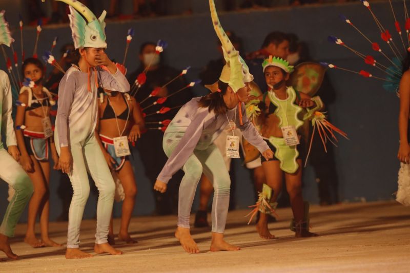 O Festival das Tribos Indígenas de Juruti ou Festribal (termo relativo a tribos) é uma festa cultural realizada sempre no último fim de semana do mês de julho ou início de agosto na cidade de Juruti, oeste do Pará. Resgata em forma de espetáculo a cultura indígena nativa da cidade. Uma das maiores manifestações culturais da Amazônia. O palco das apresentações é o Tribódromo, arena onde as tribos se apresentam. No tribódromo as tribos Muirapinima (vermelho e azul) e Munduruku (vermelho e amarelo) se enfrentam pela conquista de mais um título. <div class='credito_fotos'>Foto: Alex Ribeiro / Ag. Pará   |   <a href='/midias/2022/originais/14947_2cdedcdb-5554-6656-87a8-0047cbc5d462.jpg' download><i class='fa-solid fa-download'></i> Download</a></div>