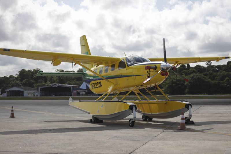 Aeronave SESPA para resgate aéreo de pacientes na região Oeste do Pará <div class='credito_fotos'>Foto: Pedro Guerreiro / Ag. Pará   |   <a href='/midias/2022/originais/14969_a259b962-e3b8-2d44-5f89-7a1438974c92.jpg' download><i class='fa-solid fa-download'></i> Download</a></div>