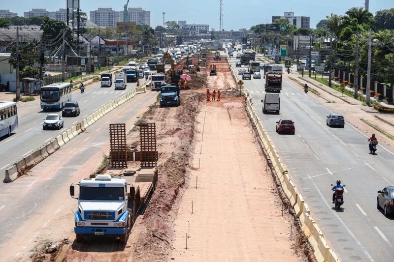Obras do BRT Metropolitano avançam em mais de 10 quilômetros da BR-316 