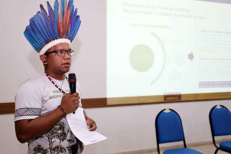 Ronaldo Amanayé, coordenador da Federação dos povos indígenas do Pará (Fepipa) <div class='credito_fotos'>Foto: Bruno Cecim / Ag.Pará   |   <a href='/midias/2022/originais/15541_039caeda-ca07-9eb2-8f6b-fdca27974d93.jpg' download><i class='fa-solid fa-download'></i> Download</a></div>