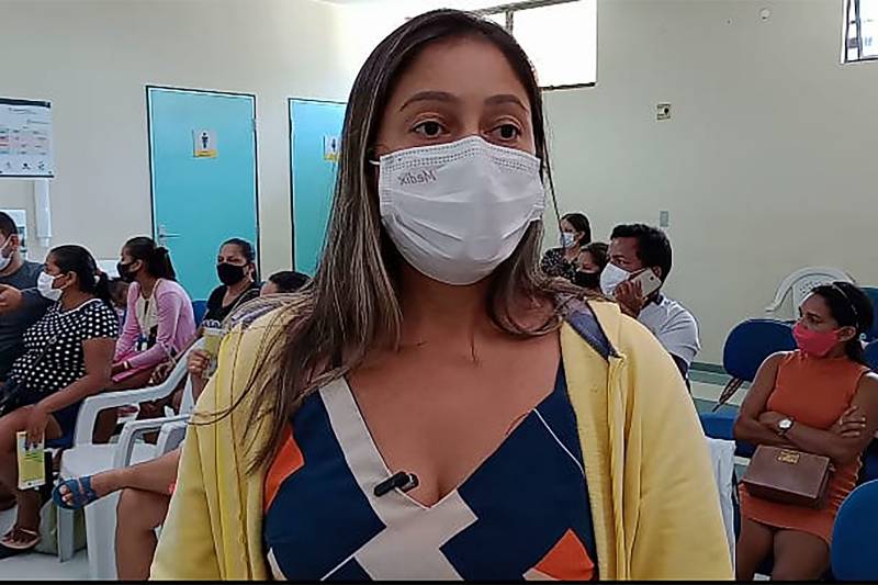 A técnica de Saneamento Básico, Jucicleide Carvalho Barbosa, 42 anos, acompanhante de sua irmã, participou da ação e parabenizou o hospital pela iniciativa