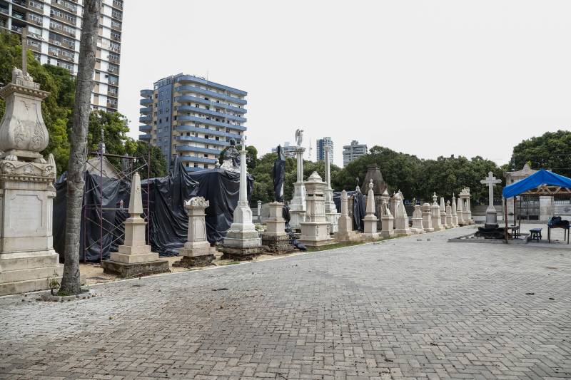No centro de Belém, o espaço está sendo transformado em cemitério-parque