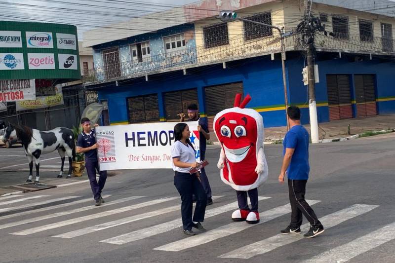 A iniciativa visou a doação de sangue para o Hemocentro de Santarém