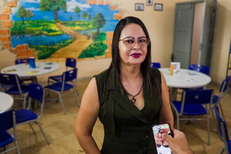 Diretora escolar, Luzia Bernardes: Essas melhorias vão contribuir significativamente para o avanço do ensino-aprendizagem