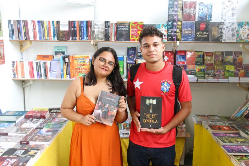 Os estudantes Maria Clara Correira, 16 anos, e João Paulo, 17 anos, aprovaram o evento