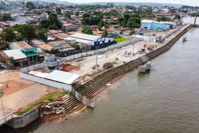 notícia: Obras de reconstrução do cais de Tucuruí seguem avançando
