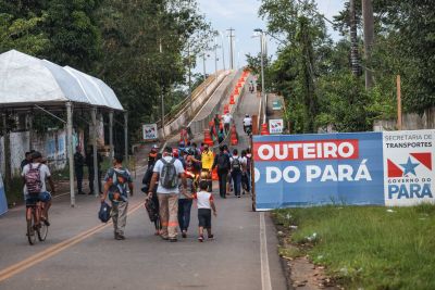 galeria: Liberação da ponte do outeiro para pedestres, ciclistas e motos