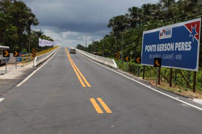notícia: Ponte sobre o rio Meruú integra regiões e fortalece desenvolvimento da economia do Pará 