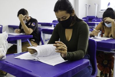 notícia: Com adoção de protocolos sanitários contra Covid-19, provas da Sefa ocorreram com tranquilidade