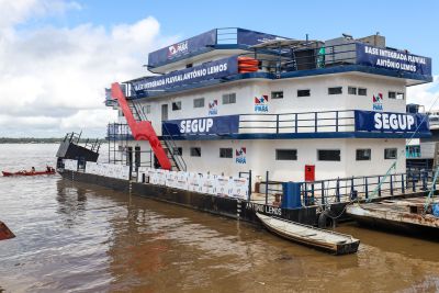 notícia: Base fluvial "Antônio Lemos" ampliará fiscalização na malha fluvial no Pará