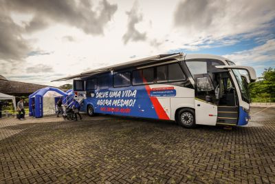 galeria: No parque estadual do Utinga o Governador Helder Barbalho Entrega Ônibus do Hemopa