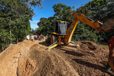 notícia: Setran inicia construção de quatro pontes em Ourém, no nordeste do Estado do Pará.