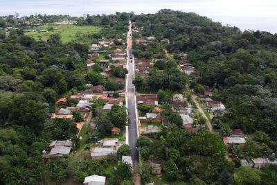 notícia: "Asfalto por Todo o Pará" mantém quatro frentes de trabalho na ilha de Mosqueiro