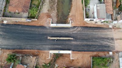 galeria: FOTOS AÉREAS DA OBRA -  PONTE EM REDENÇÃO