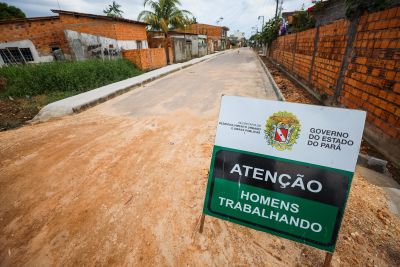 notícia: Moradores da Cabanagem são contemplados com nova etapa do "Asfalto Por Todo o Pará"