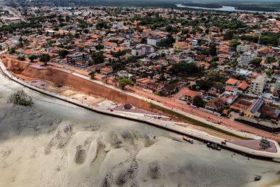 notícia: Com 85% das obras concluídas, nova orla e muro de arrimo de Salinópolis devem ser entregues no final de dezembro
