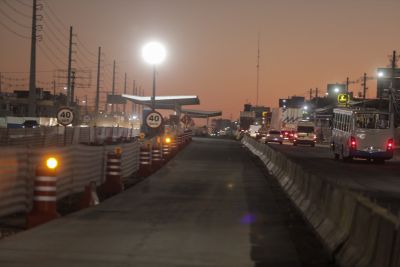 notícia: Semáforo do km 6 da BR-316 é remanejado para obras do corredor central do BRT Metropolitano