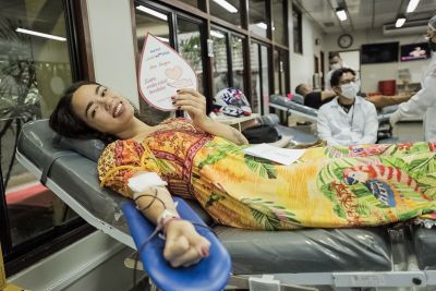 notícia: Hemopa realiza encontro de doadores e campanhas internas e externas de coleta de sangue