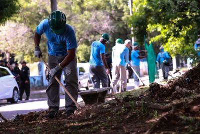 notícia: Custodiados contribuem com limpeza urbana na Região Metropolitana de Belém