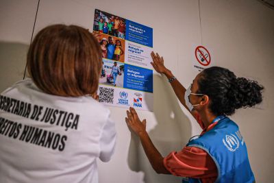 notícia: Aeroporto Internacional de Belém conta com informações para migrantes, refugiados e apátridas
