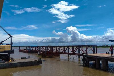 notícia: Obras do Terminal Hidroviário de Monte Alegre entram na reta final
